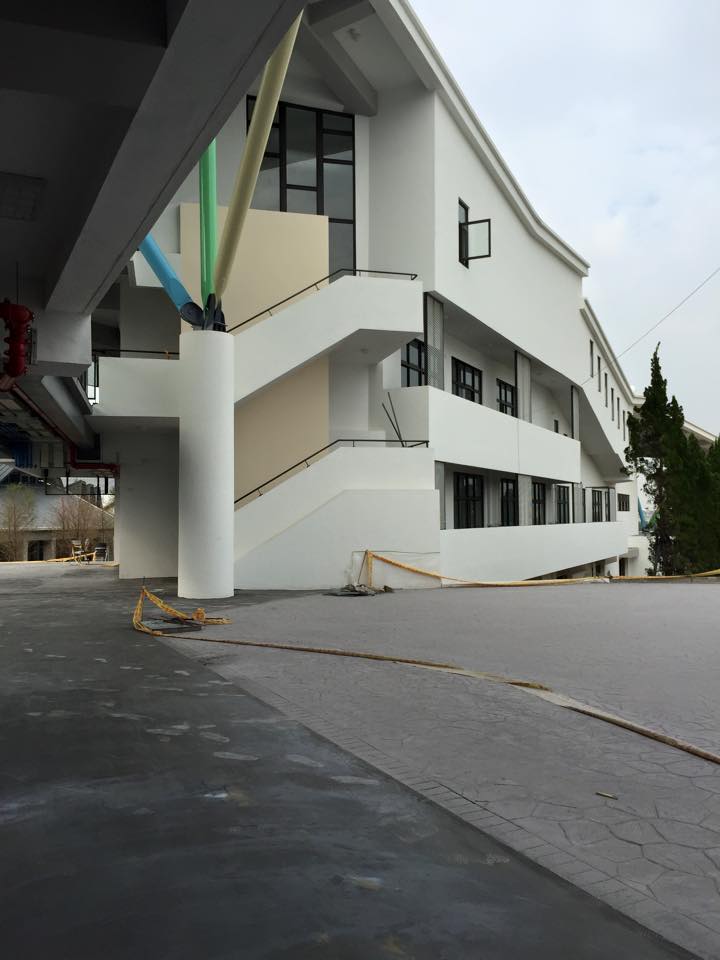 大明高中線槽丈量、規劃-千越通信科技弱電工程