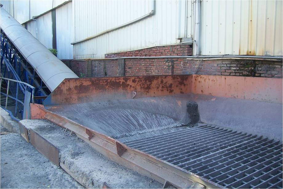 粗、細骨材進料處