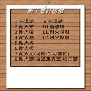 耐火器材種類