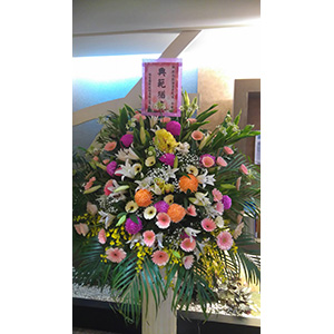 悼念藝術花籃-台中蘭花花籃訂製