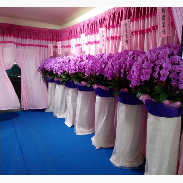 喪禮告別式會場蘭花佈置
