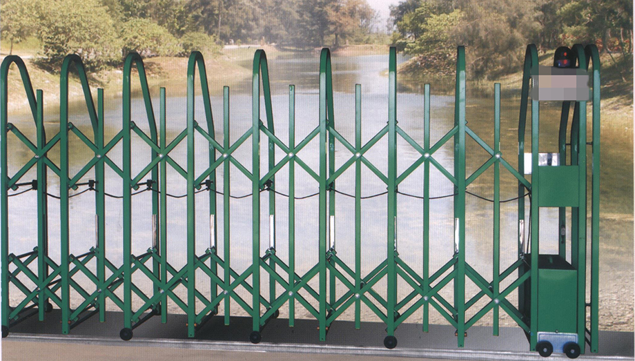 南投彰化台中-斜背伸縮門-透空型