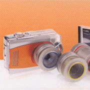 戴上顯微鏡頭的數位相机