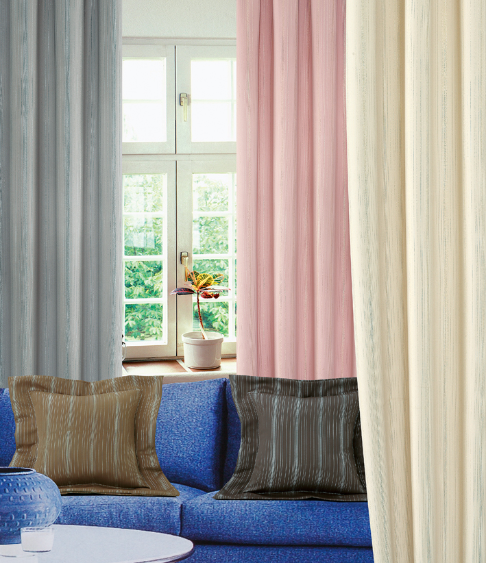 高雄素色三明治窗簾