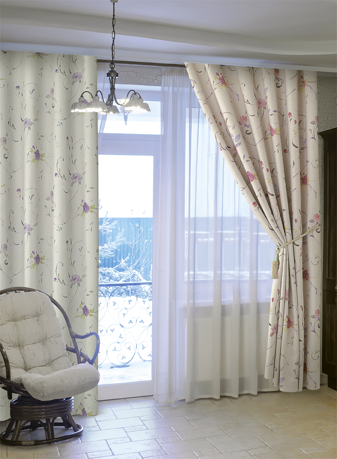 印花窗簾