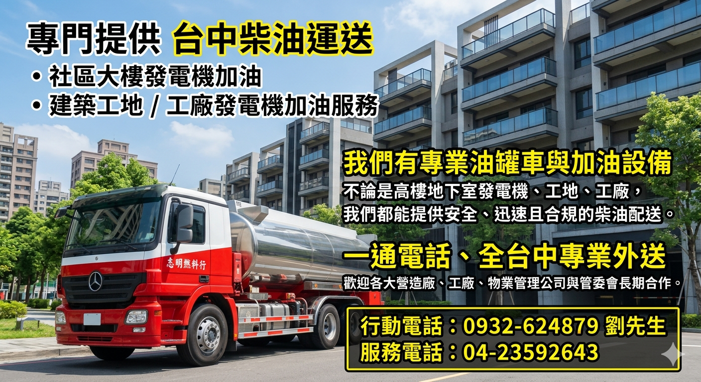 志明燃料行 | 柴油 | 發電機用油 | 鍋爐油 | 燃料油 | 煤油 