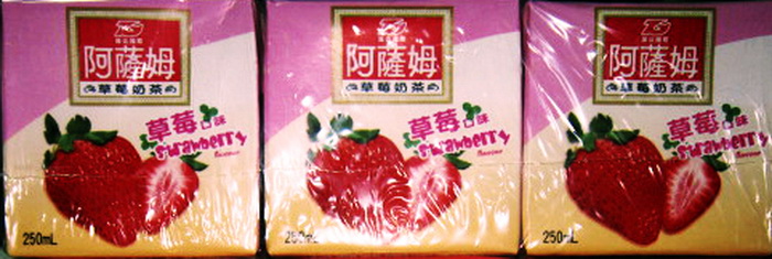 阿薩姆奶茶250ml-(草莓風味)