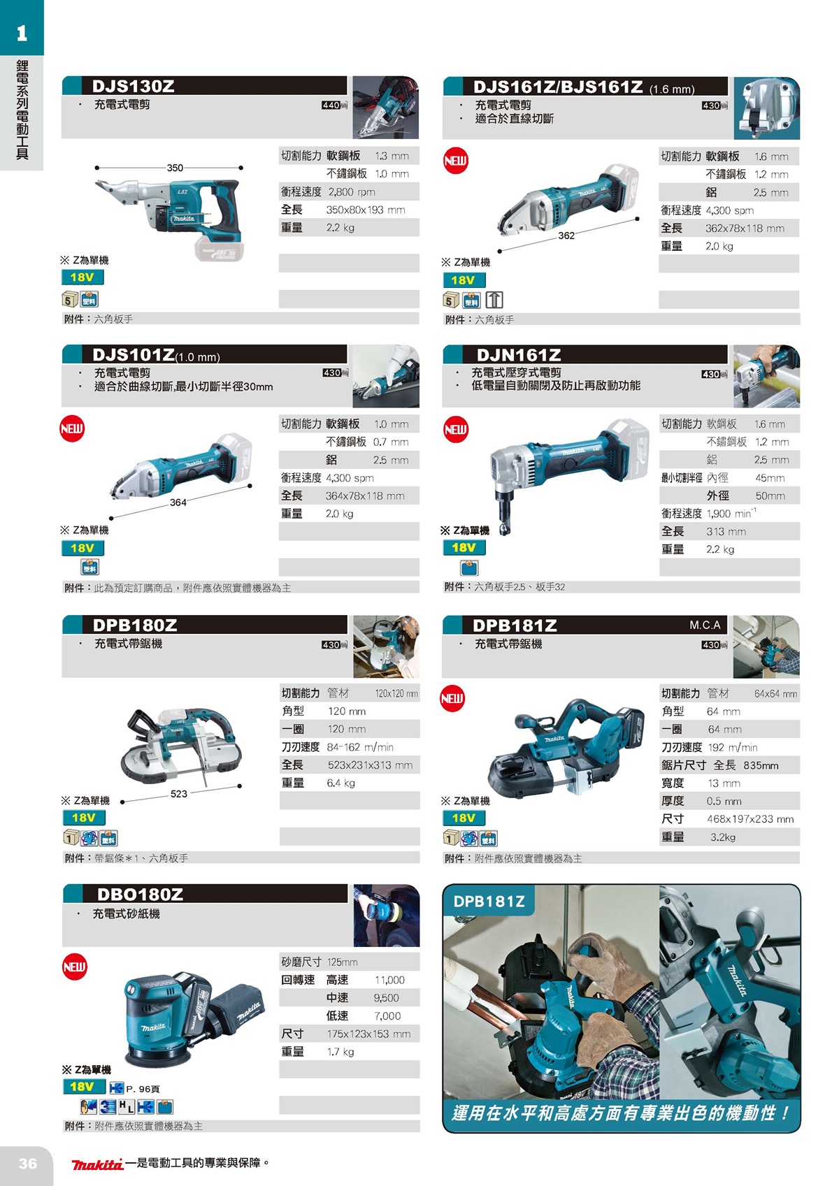 鋰電系列電動工具