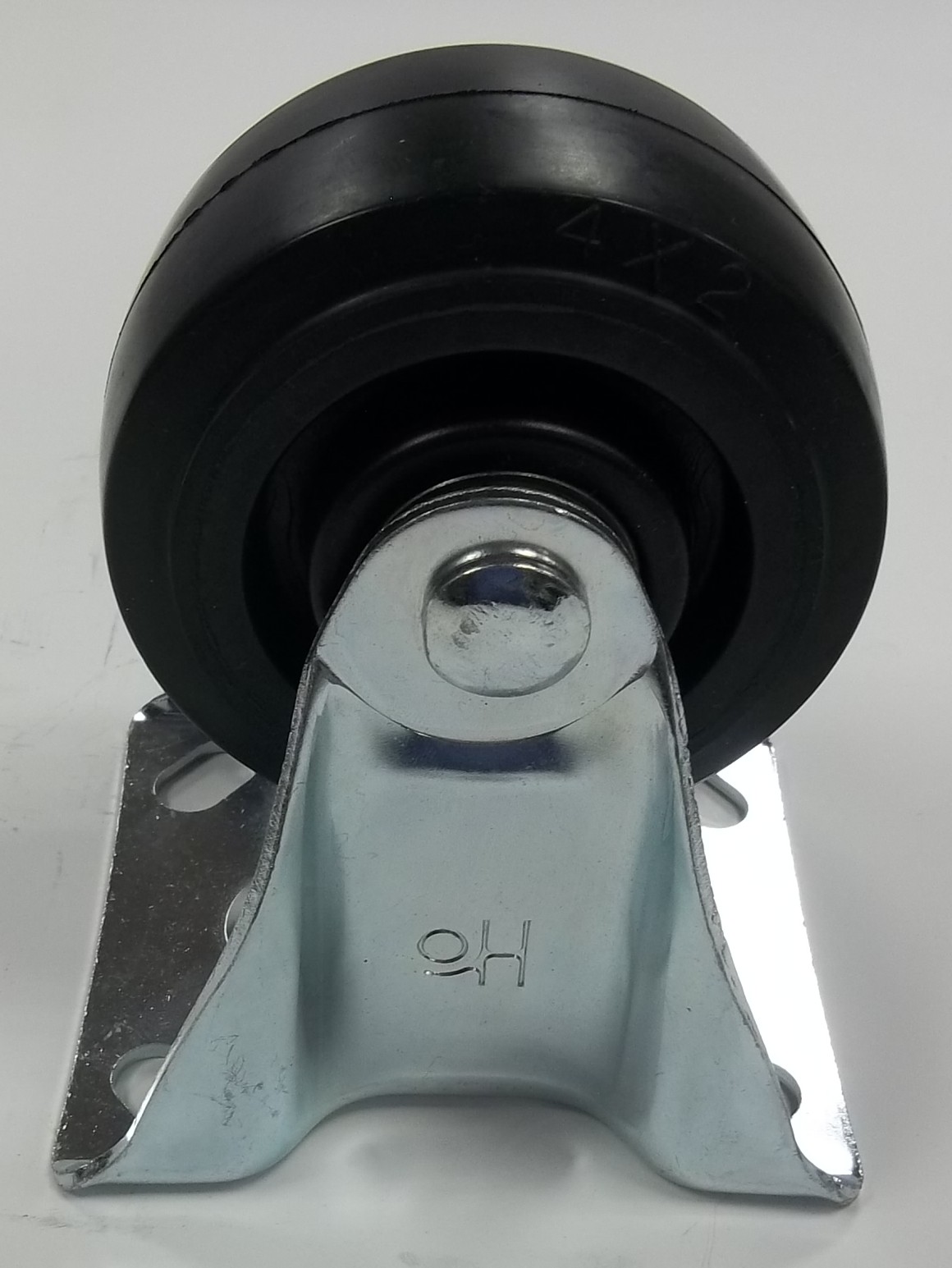 08-4x2(輕)雙剎車輪-橡膠-白鐵-08