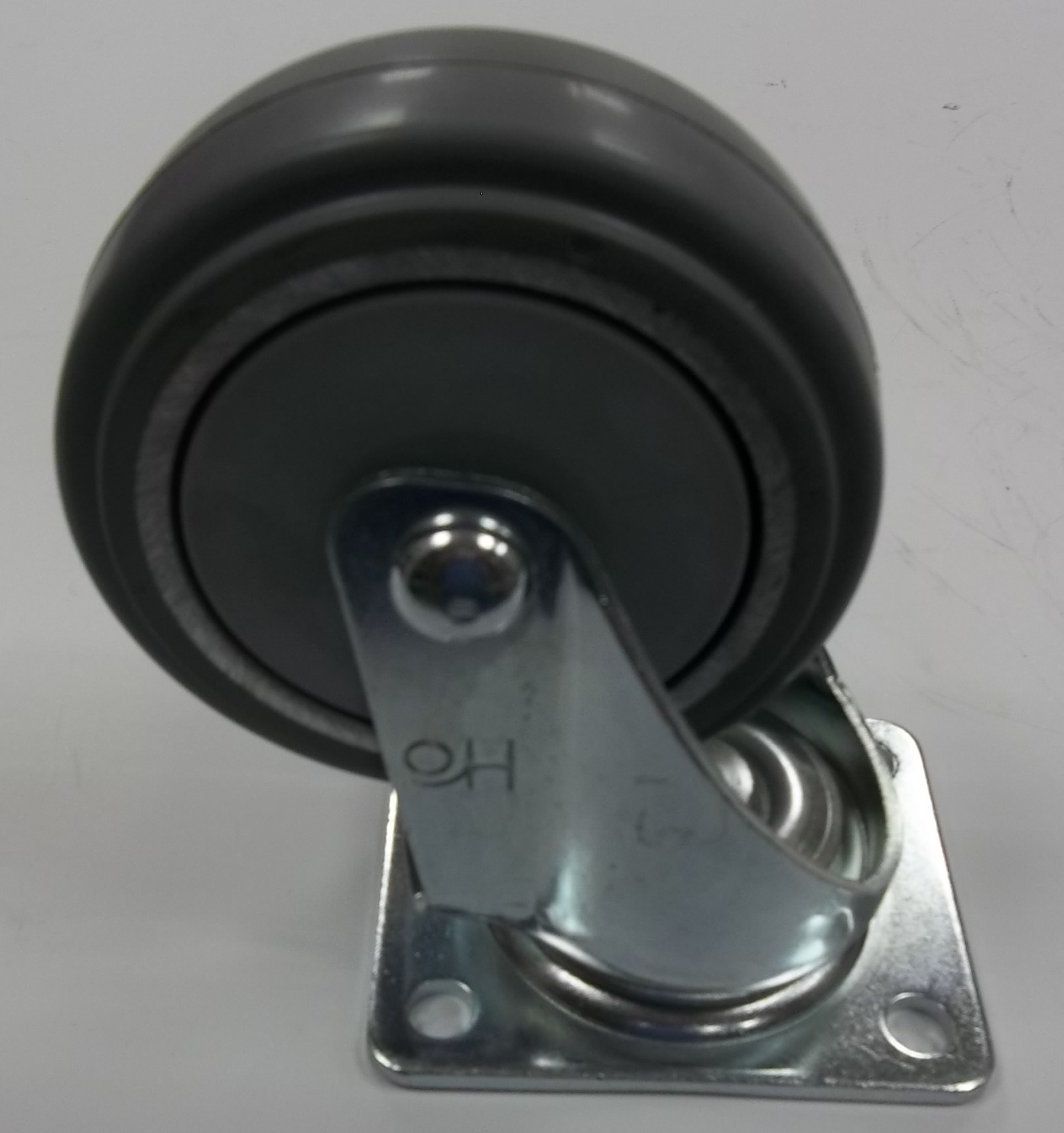 08-4x1.14-橡膠(鋁)活動輪-灰色