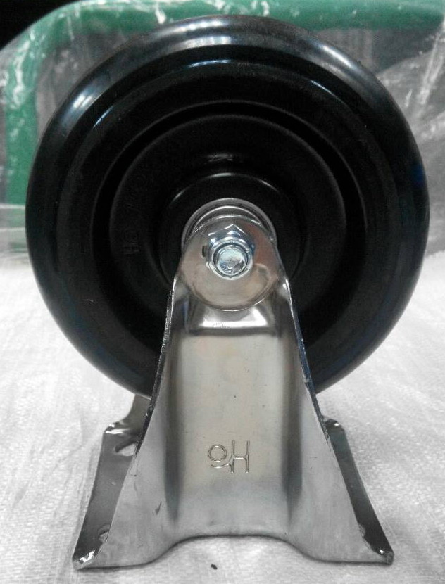 08-61.12-橡膠(塑)固定輪-黑色