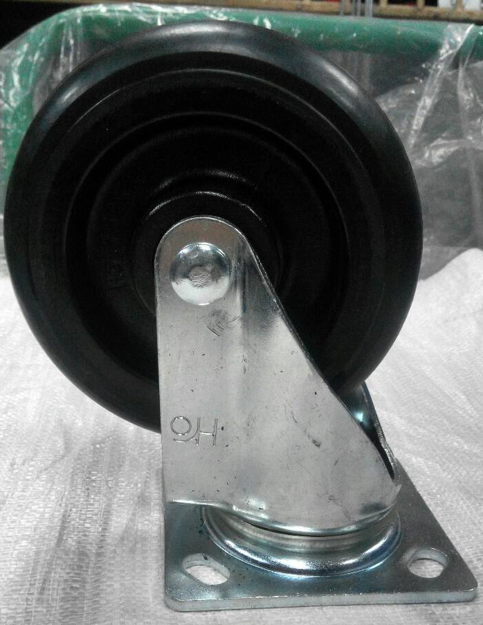 08-61.12-橡膠(塑)活動輪-黑色