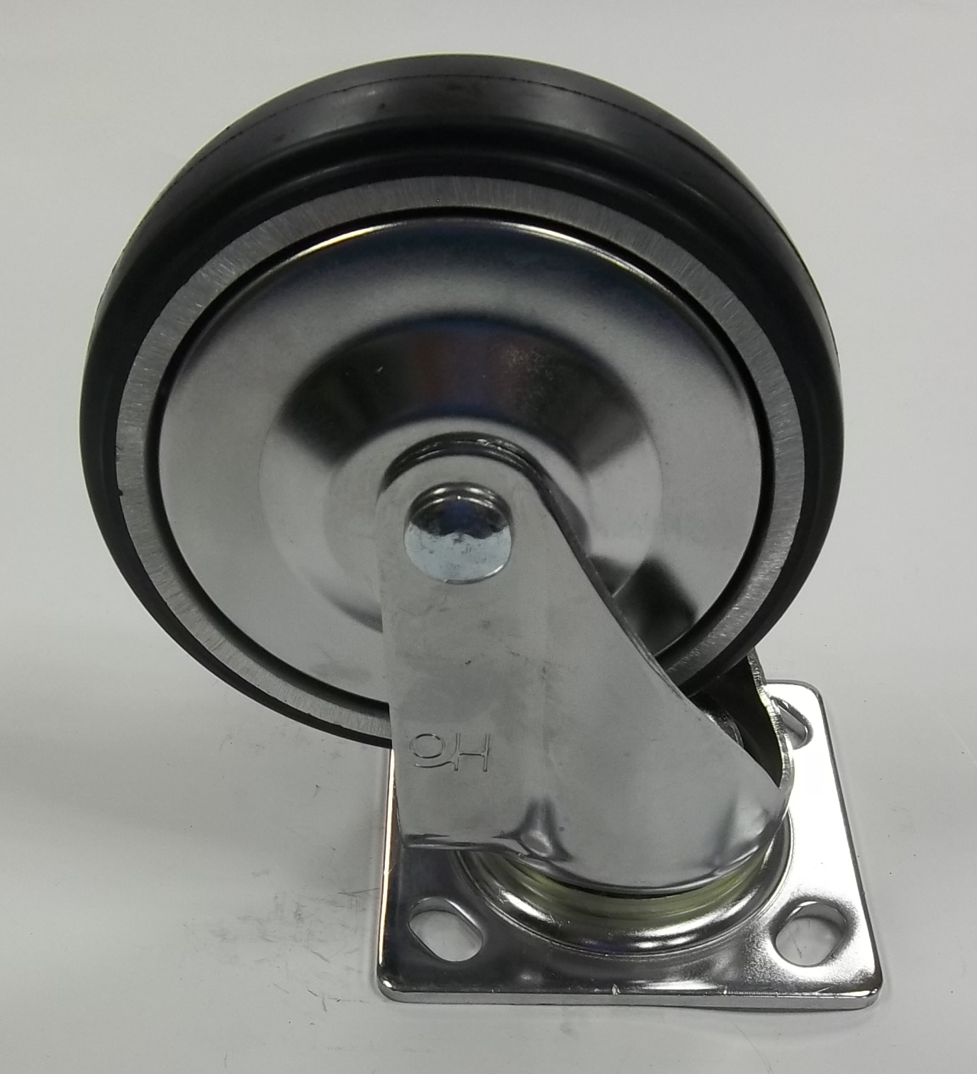 08-6x1.12-橡膠-活動輪-黑色