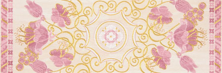 櫻桃木花磚B-白