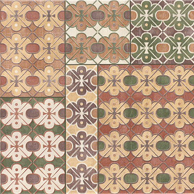 圖里尼花磚-01橘