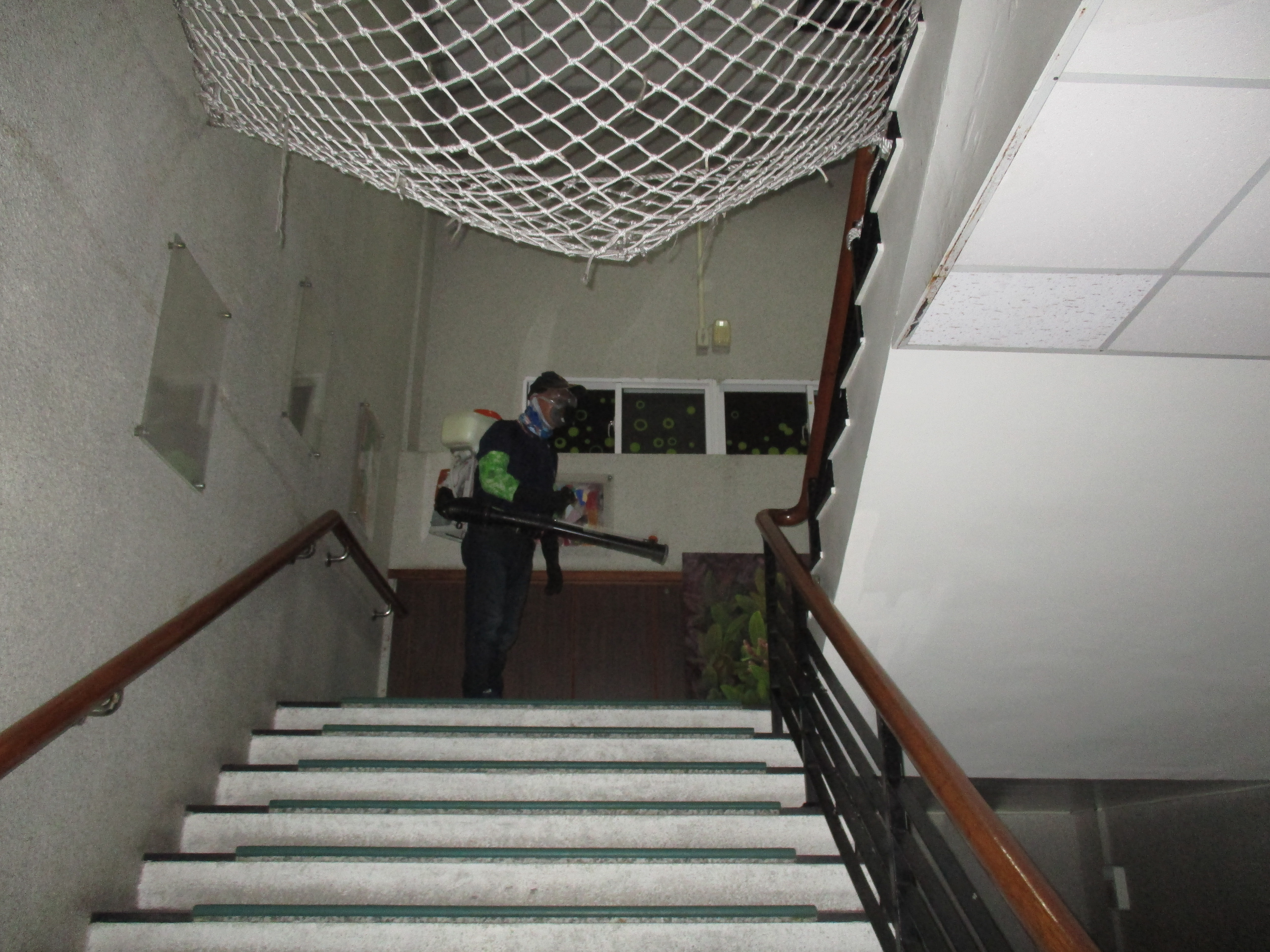 樓梯間消毒防疫