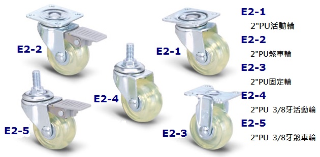 2"PU輪