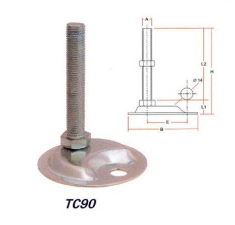 鍍鋅半月型喇叭架(偏芯)