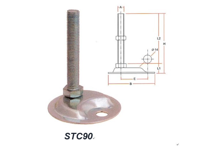 不鏽鋼半月型喇叭架(偏芯)