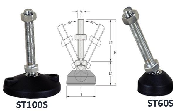 白鐵尼龍萬向調整架