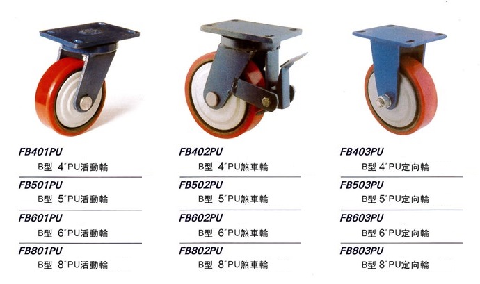 B型PU輪