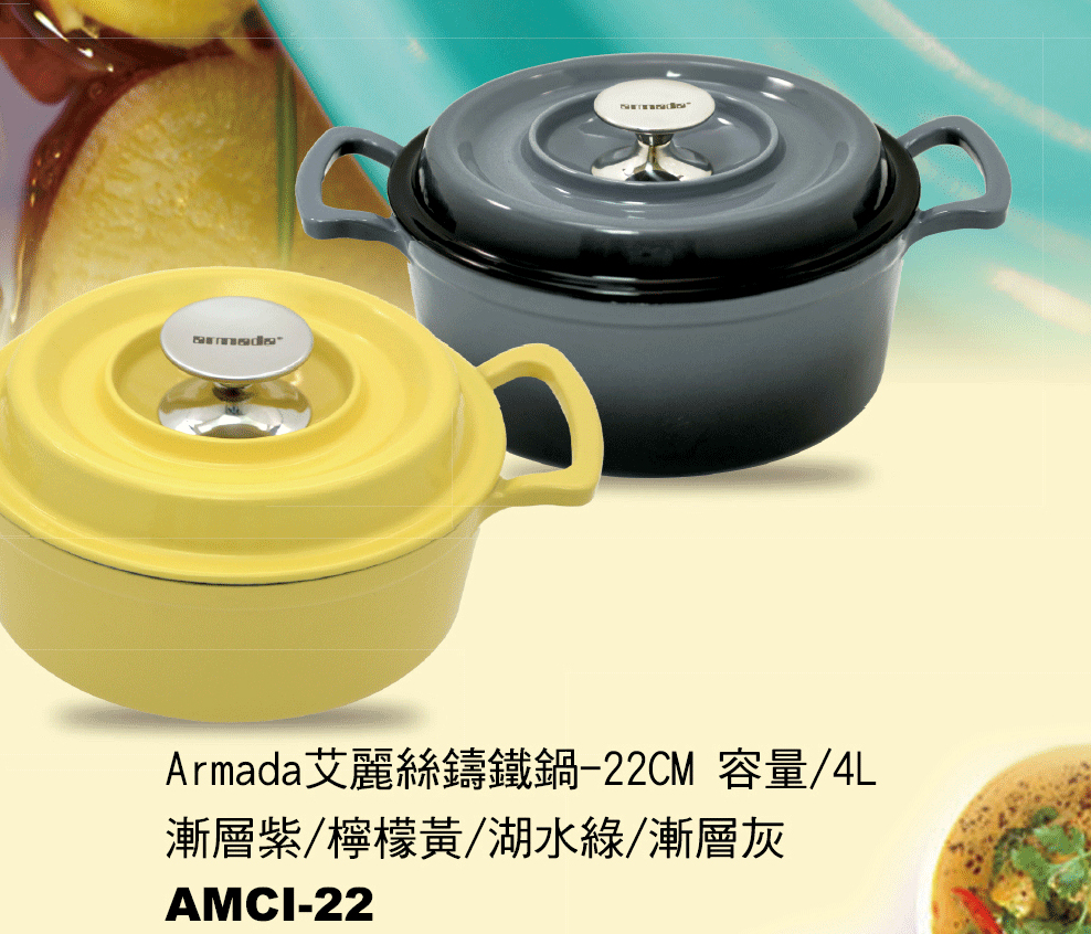 Armada艾麗絲鑄鐵鍋-22CM