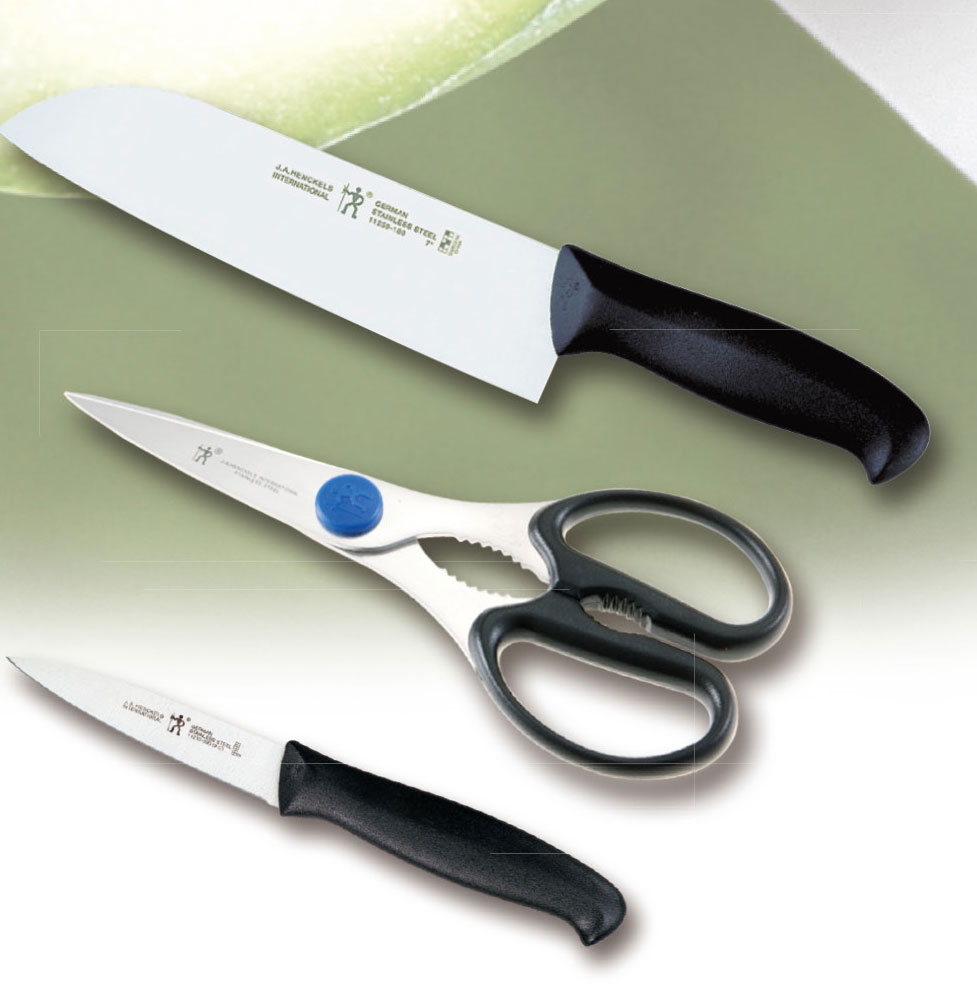 德國雙人國際日式廚刀+廚房剪+水果刀HI-282