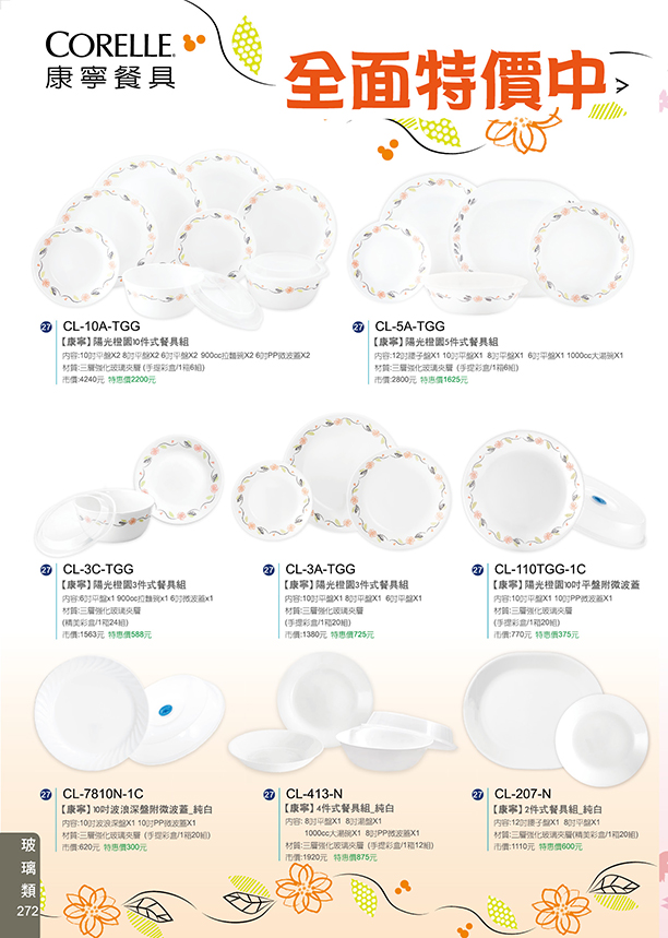 玻璃類27-272(康寧餐具