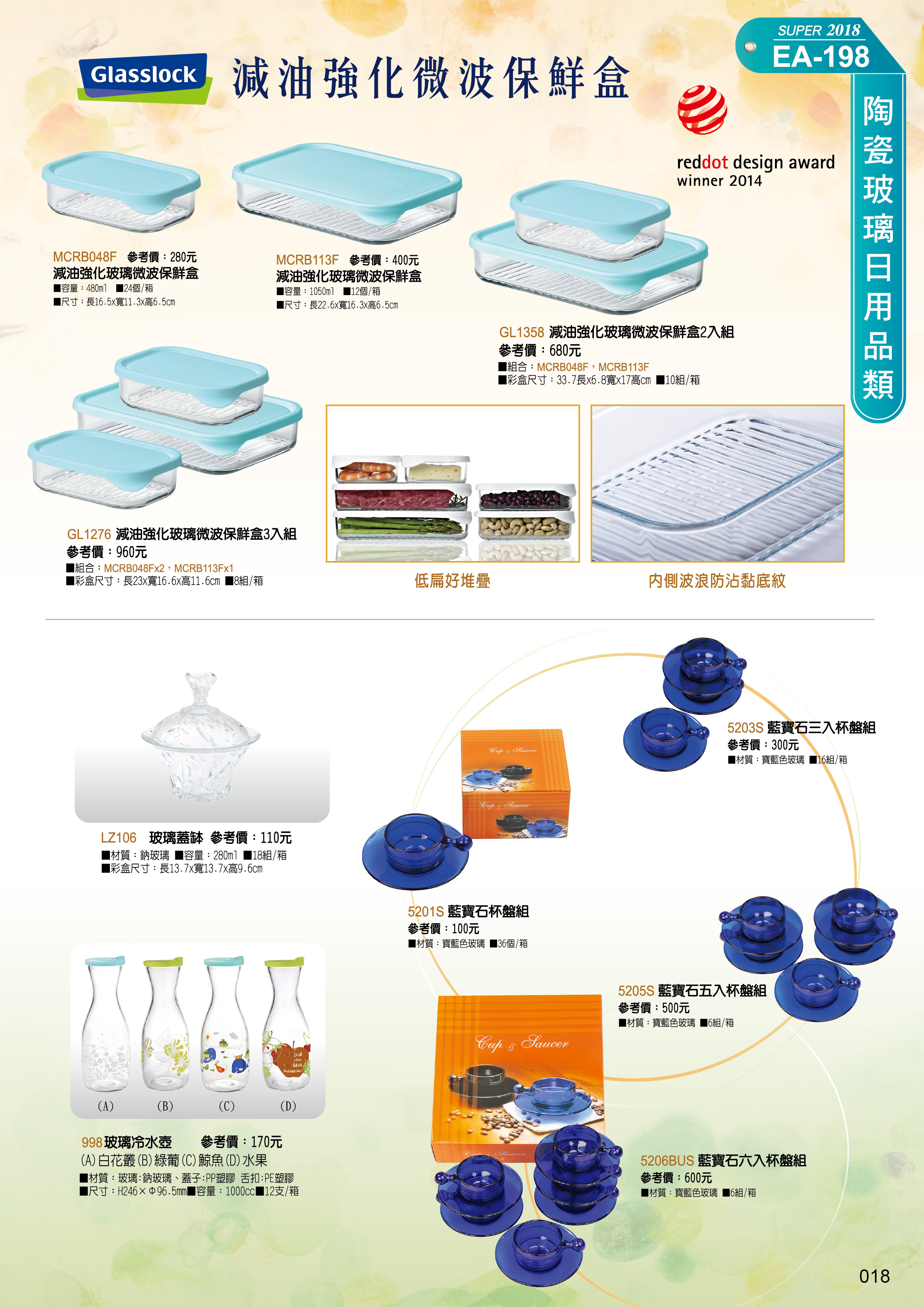 陶瓷玻璃日用品類19-018-Glasslock