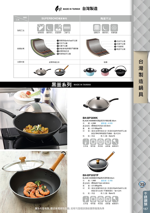 不鏽鋼類34-167(黑釜系列-台灣製造)