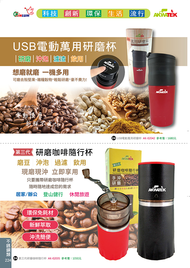 不鏽鋼類24-224-1(USB電動萬用研磨杯)