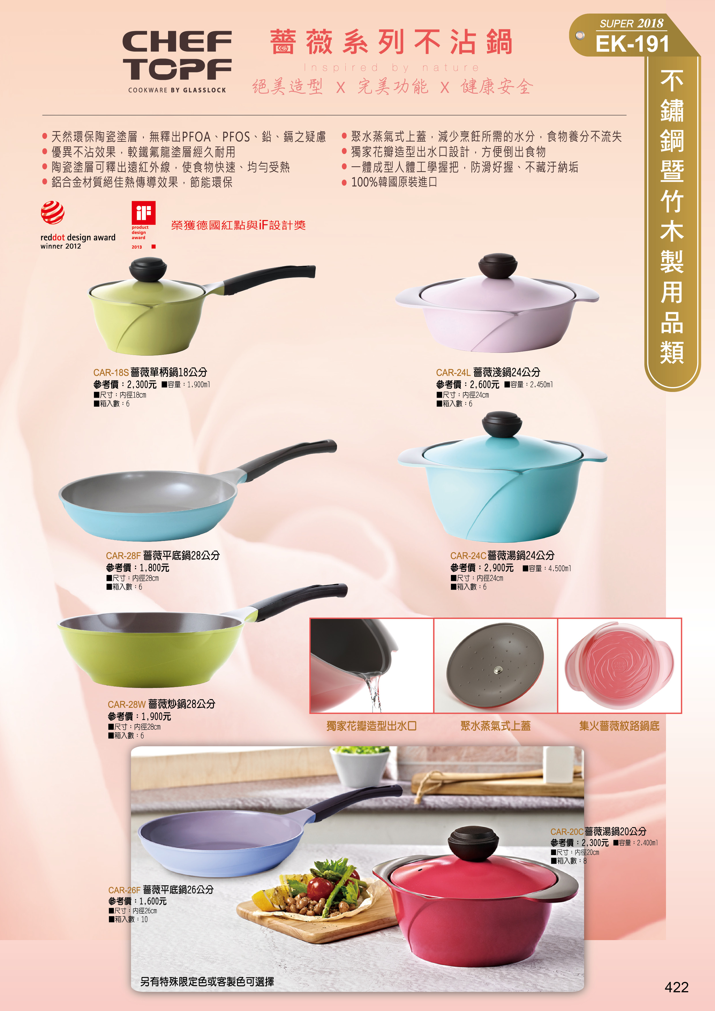 不锈鋼製用品類(Glasslock旗下品牌-CHEF