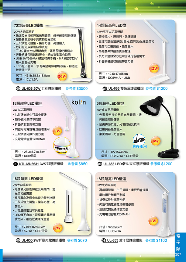 電子類09-307(歌林