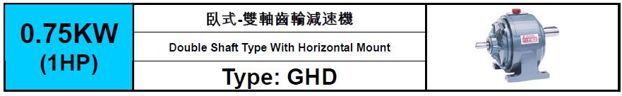GHD-0.75KW(1HP)