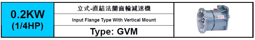 GVM-0.2KW(1/4HP)