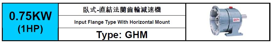 GHM-0.75KW(1HP)