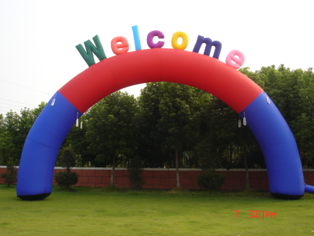 半圓拱門+Welcome