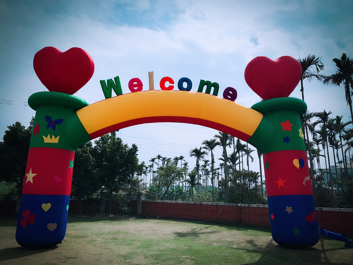 愛心城堡拱門+Welcome