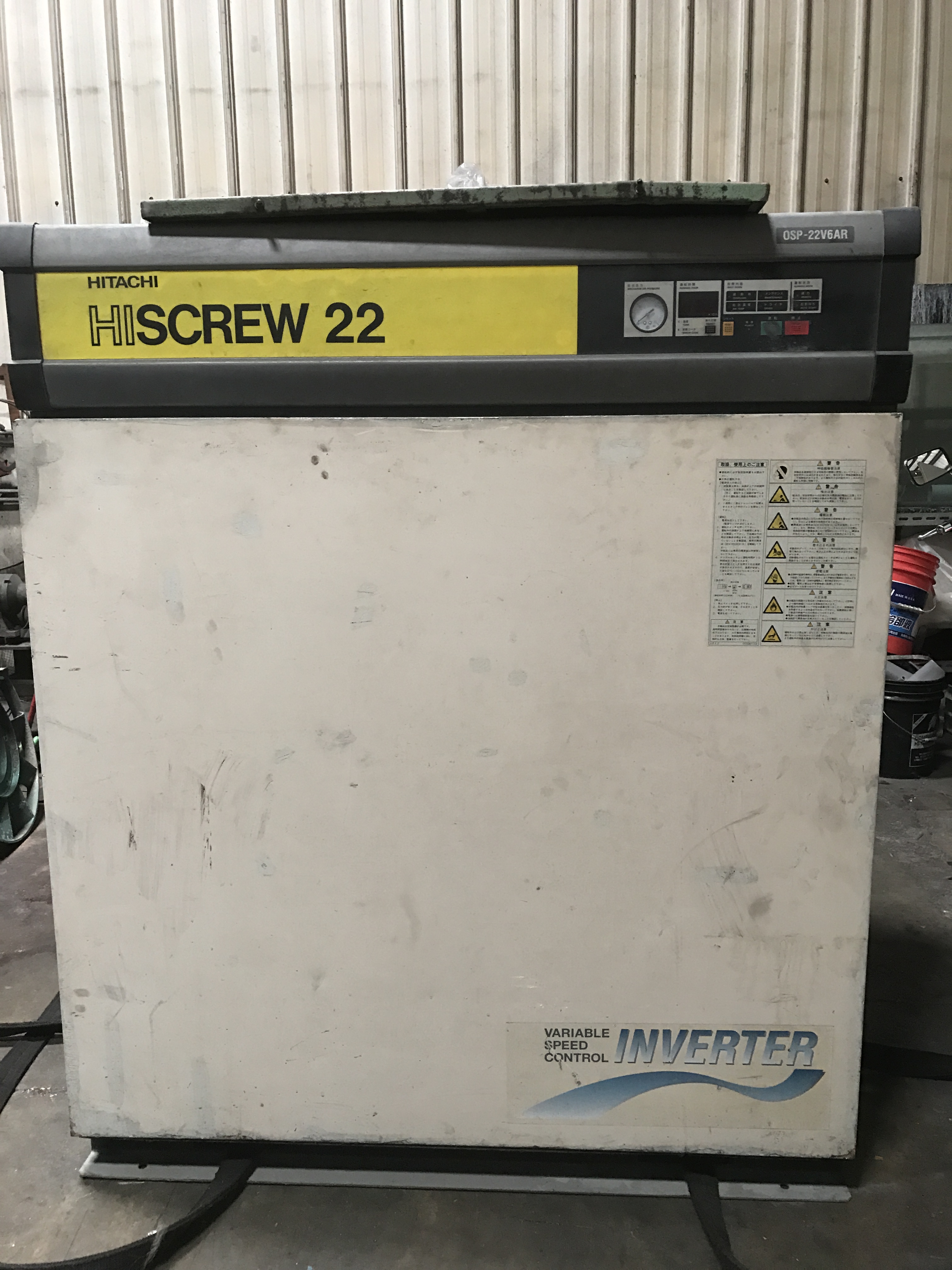 已售出~日本日立Hitachi變頻螺旋式中古空壓機~30HP