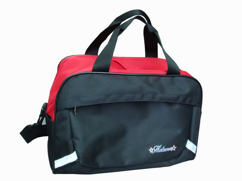 流星雨-旅行袋(黑+紅)