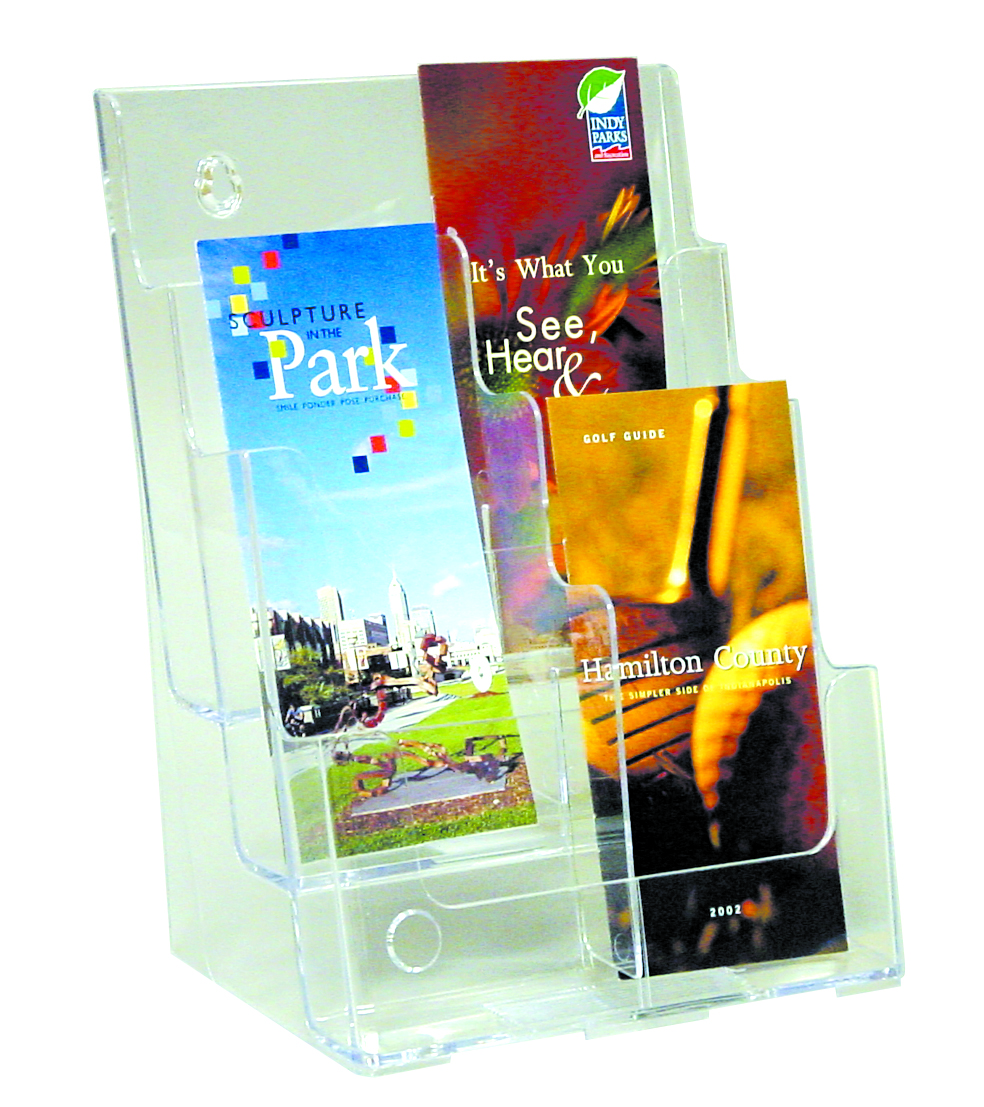 77401三層高背目錄架-A4(附隔板)