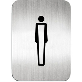 610410S鋁質方形貼牌男生洗手間