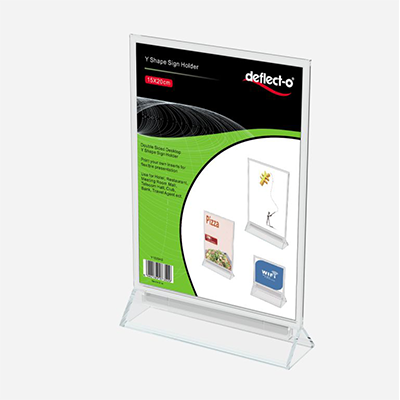 Y1520鏡面Y型標示架A5(150x200mm)