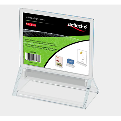 Y1008鏡面Y型標示架(100x80mm)