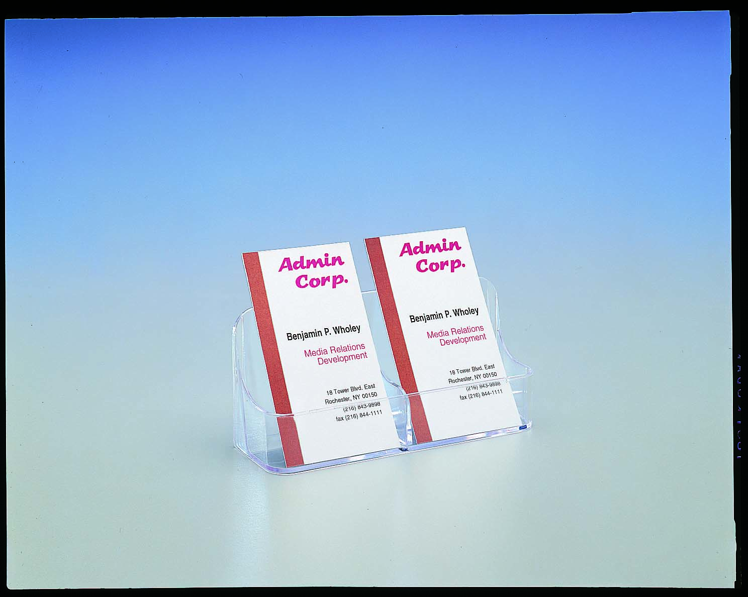 70401名片架-單層直式2格