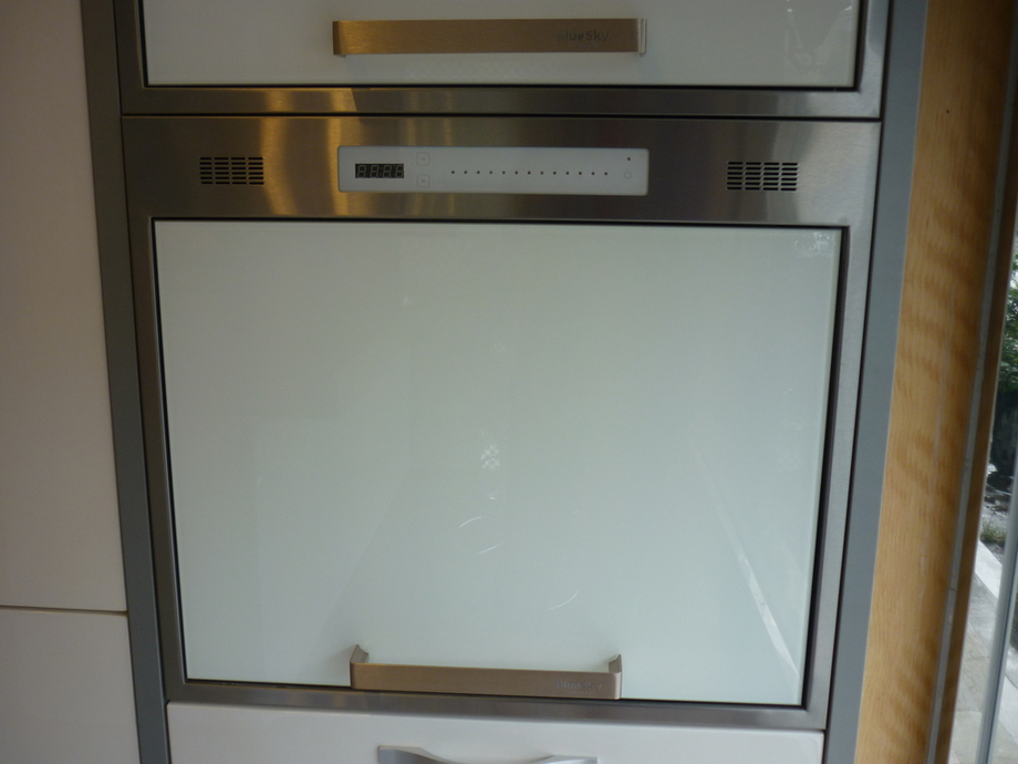 BlueSky炊飯器收納櫃(黑玻or白玻)