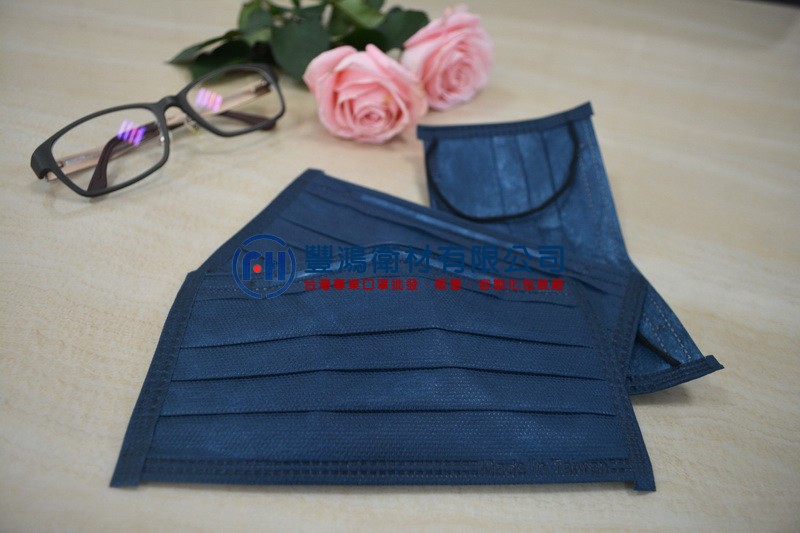 三層平面口罩-深色鐵灰