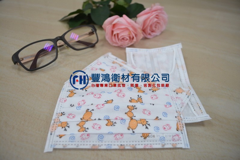 三層平面口罩-麋鹿