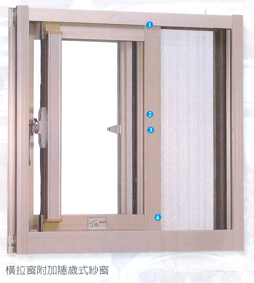 隱藏式紗窗