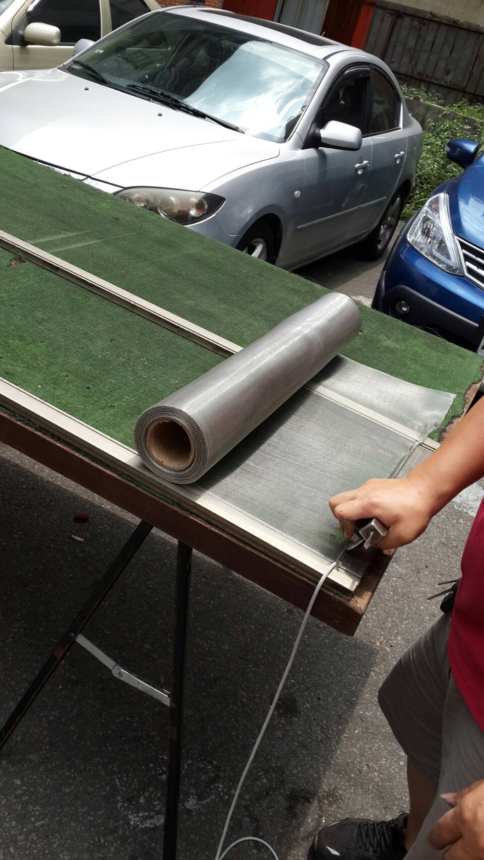 不鏽鋼材質紗窗換網